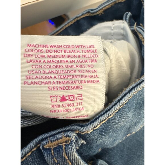 No Boundaries Womens Distressed High-Rise Skinny Jeans Junior Size 11 - Picture 6 of 14